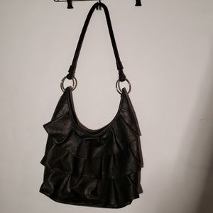 Cute Black Ruffled Purse